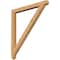 Ekena Millwork Traditional Arts & Crafts Smooth Bracket, Western Red Cedar, 3 1/2"W x 44"D x 48"H BKT04X44X48TRA03SWR - alternate 1